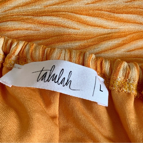 TALULAH Dress Orange Maxi Size Large - Picture 10 of 11